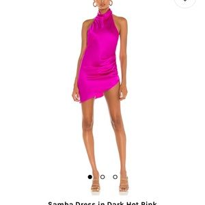 Amanda Uprichard Samba Dress Hot pink